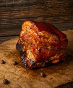 Грудинка свиная фермерская горячего копчения на дровах 500гр